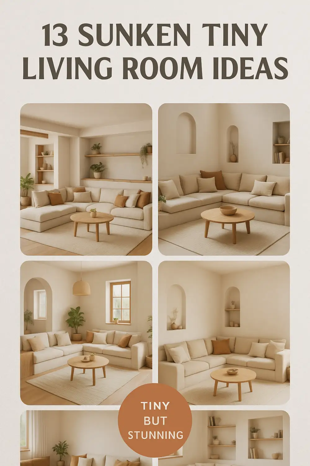 13 Sunken Tiny Living Room Ideas