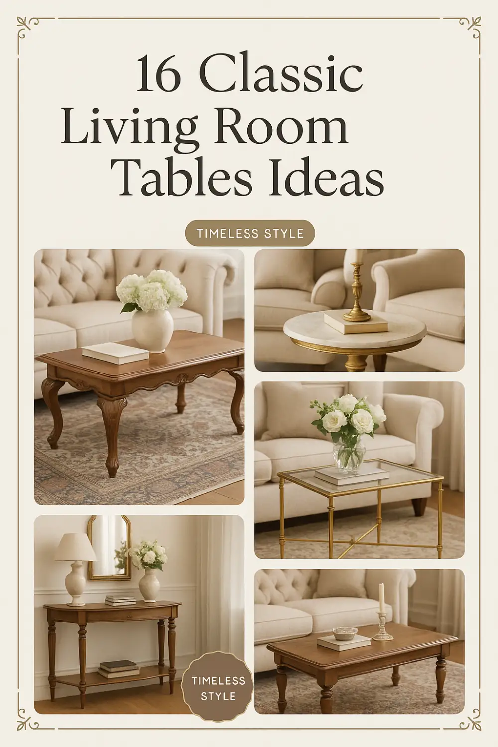 16 Classic Living Room Tables Ideas