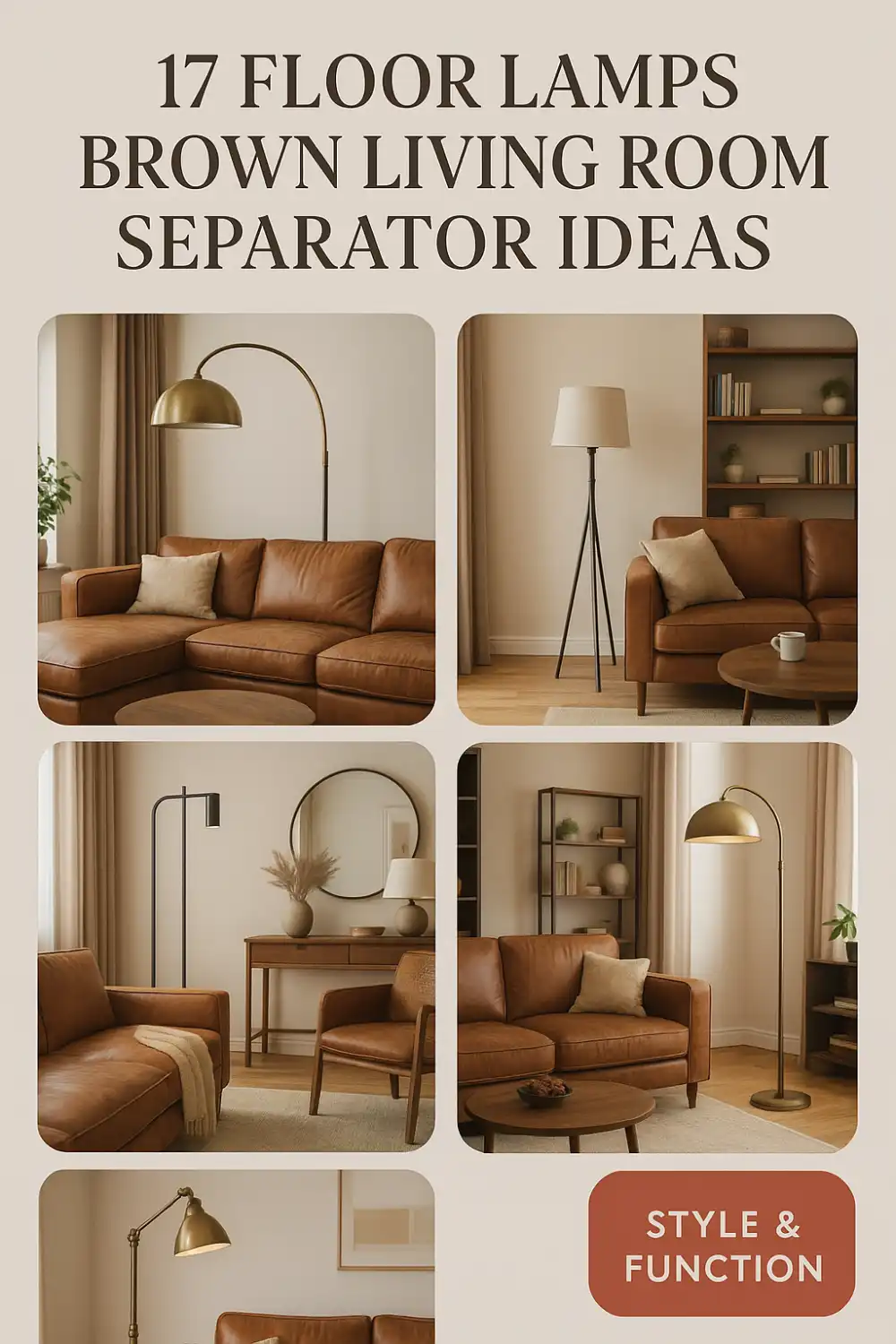 17 Floor Lamps Brown Living Room Separator Ideas