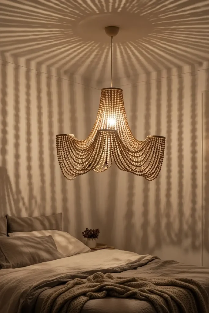 Beaded lights with soft natural glow