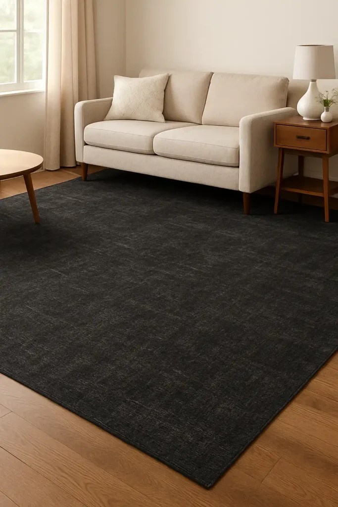 Add a Dark Area Rug