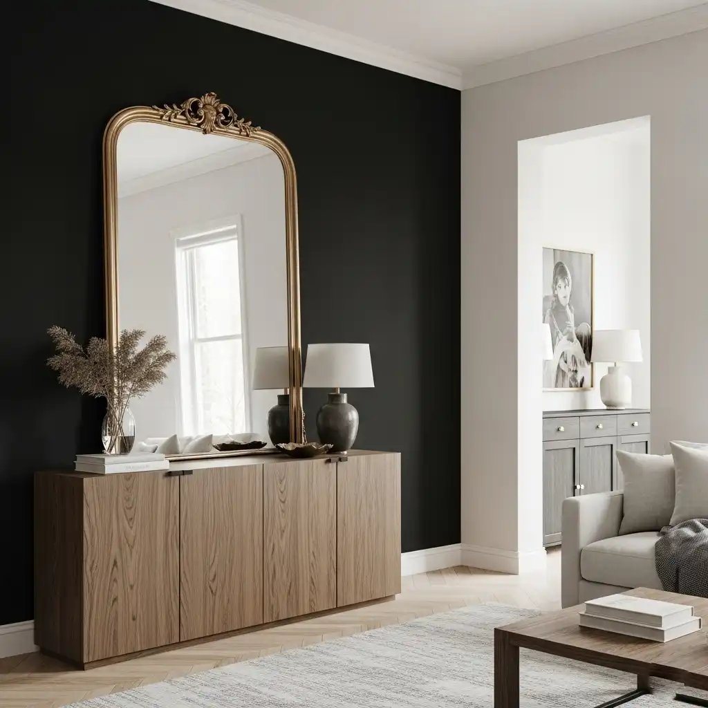 Black Accent Wall