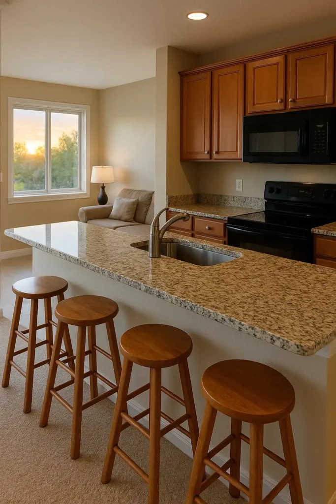 Breakfast Bar Extends Counter