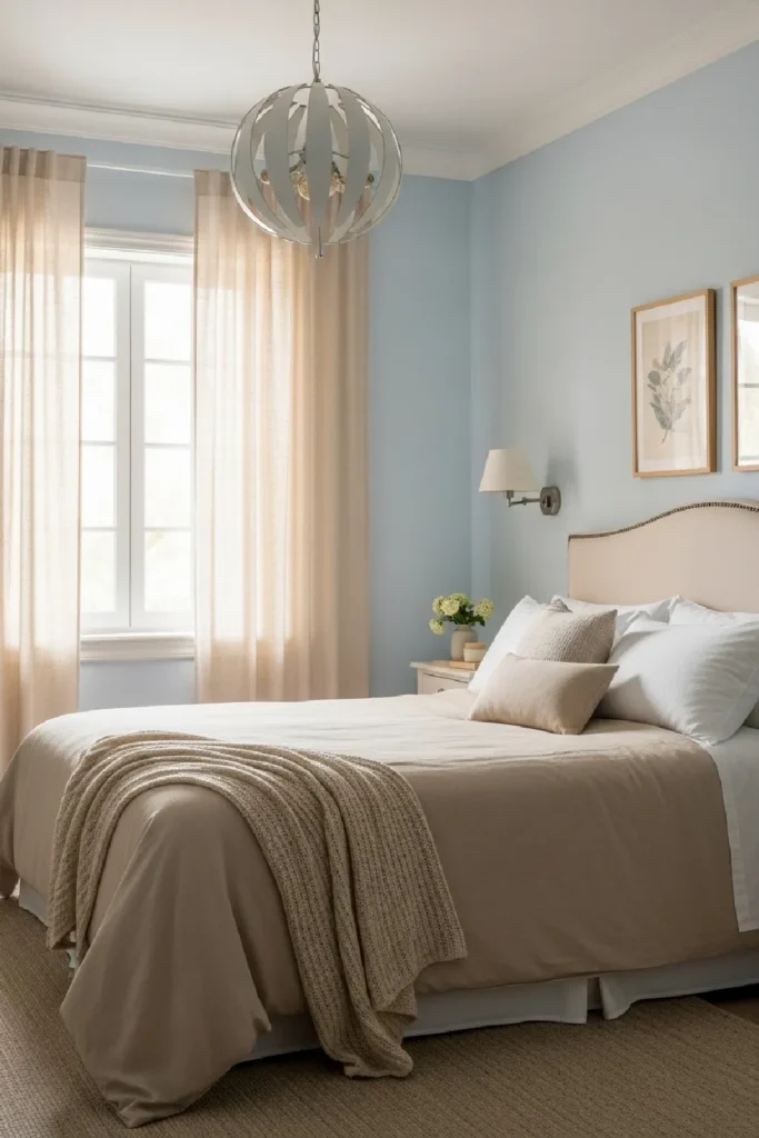 Soft-toned room with calming decor