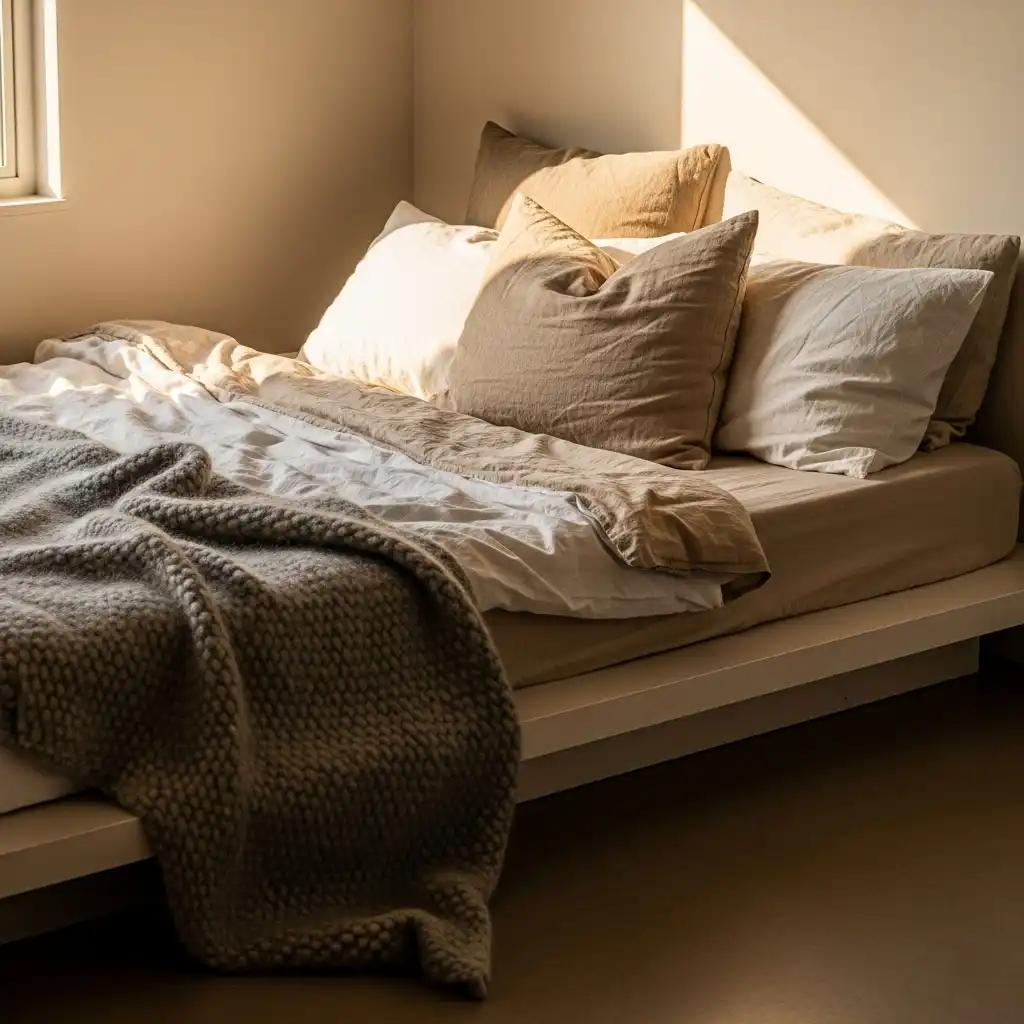 Day Bed with Neutral Linens