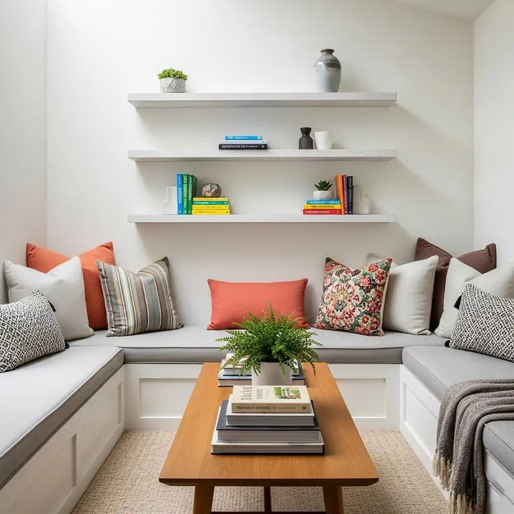 Floating Shelves on the Walls