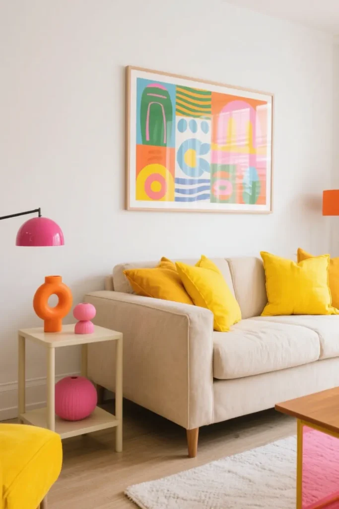 Incorporate Playful Toca Boca Elements for Transitional Apartment Living Room Decor