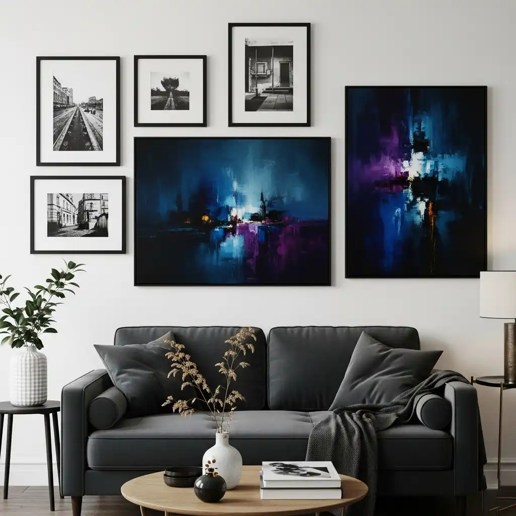Layer Moody Art on the Walls