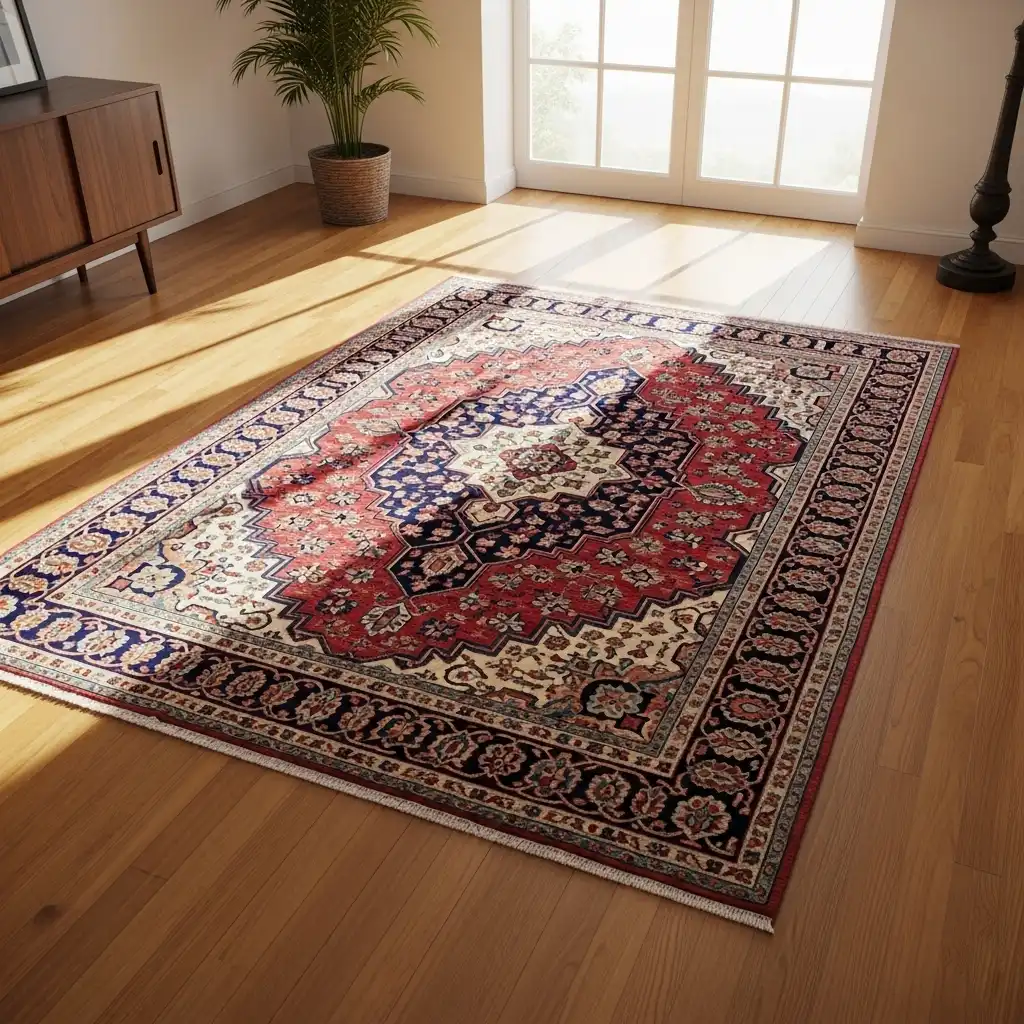Leave Space Around the Rug