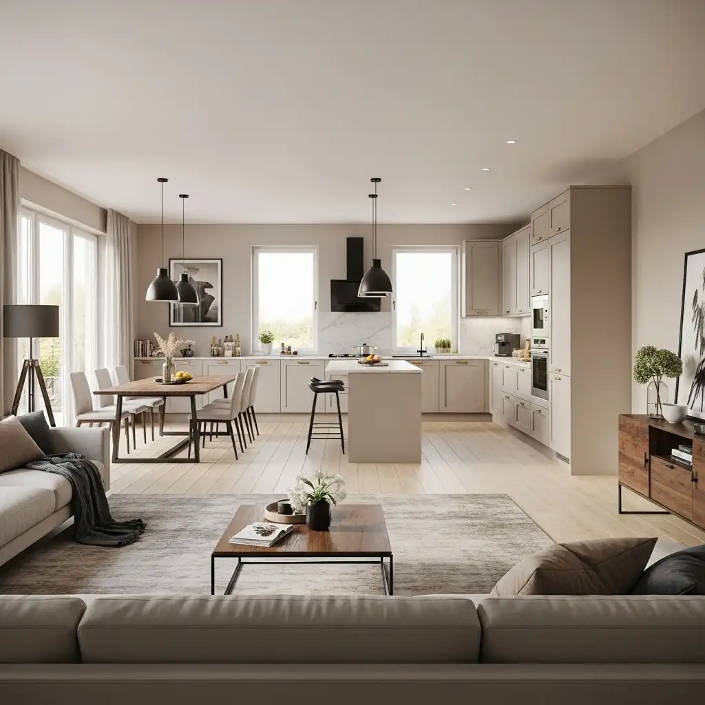 Long Wall Kitchen Design