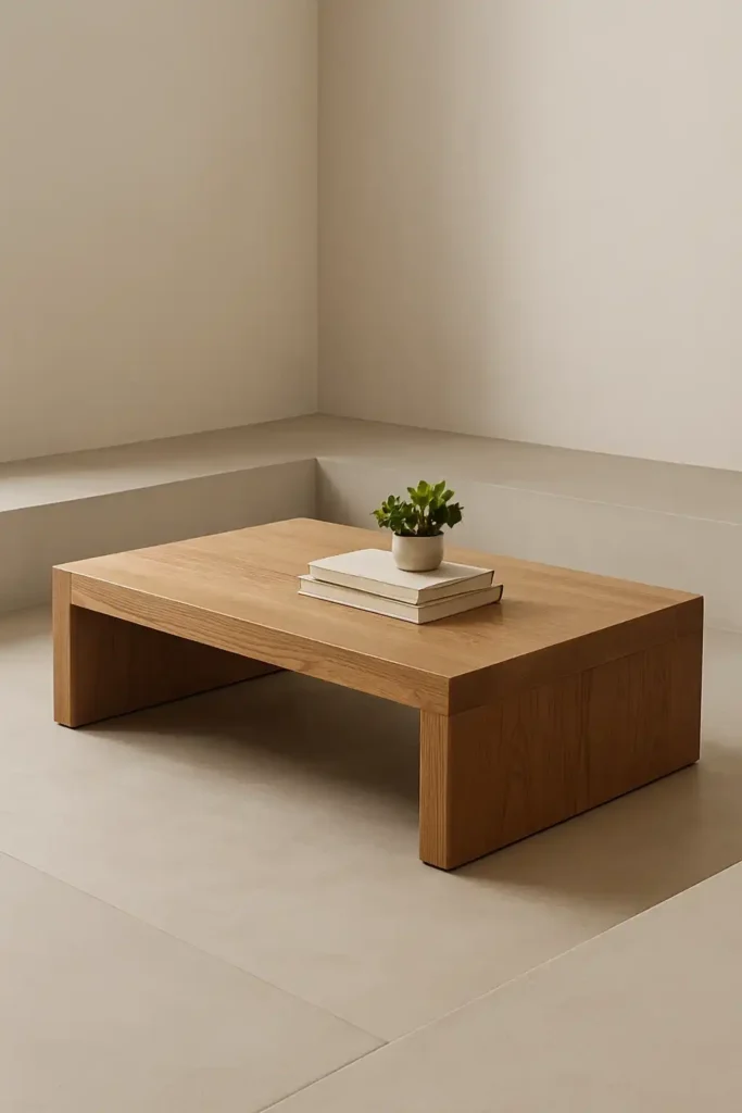 Low Coffee Table as the Center Point