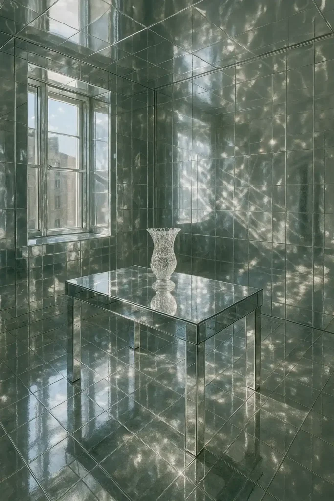 Mirrored Accent Table