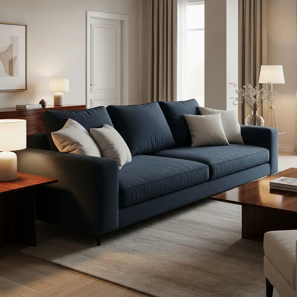 Navy Blue Sofa