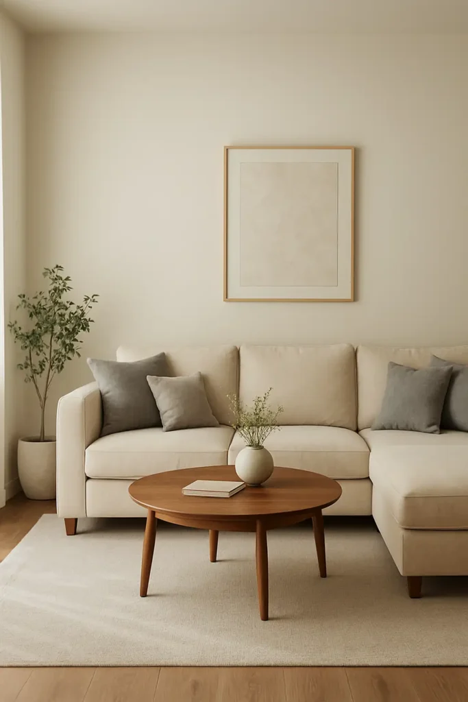 Neutral Color Palettes for Transitional Apartment Living Room Decor