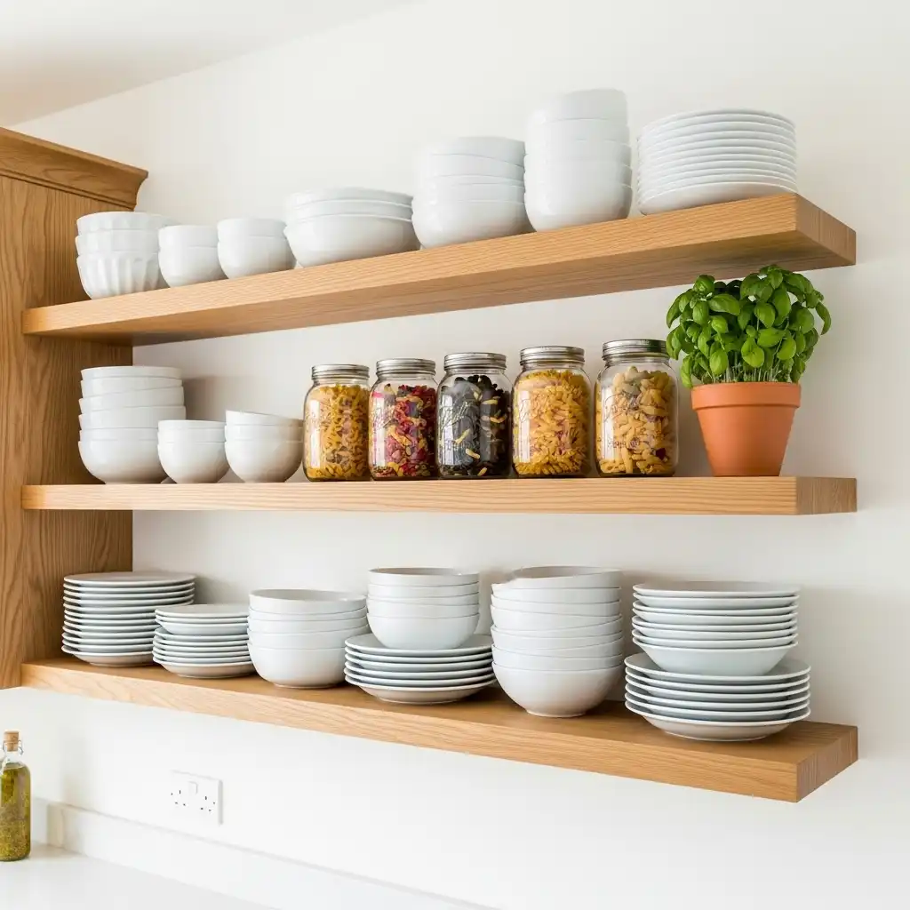 Open Shelving Display