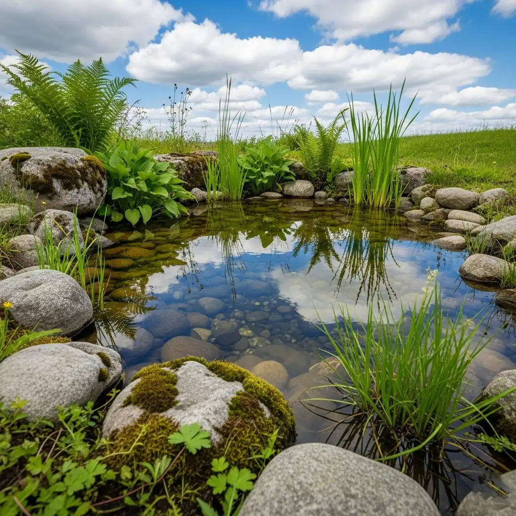 Small Pond with Natural Edges