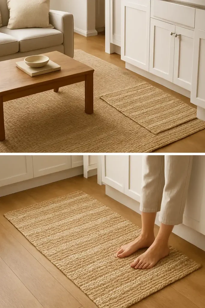 Textured Rugs Add Warmth