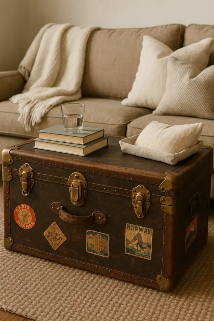 Vintage Trunk Table