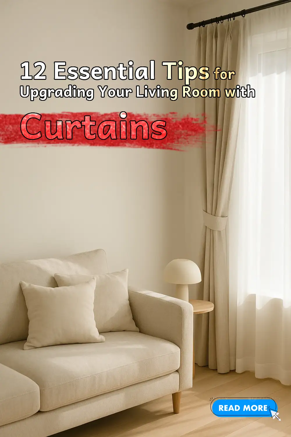 12 Essential Tips for Upgrading Your Living Room with Curtains