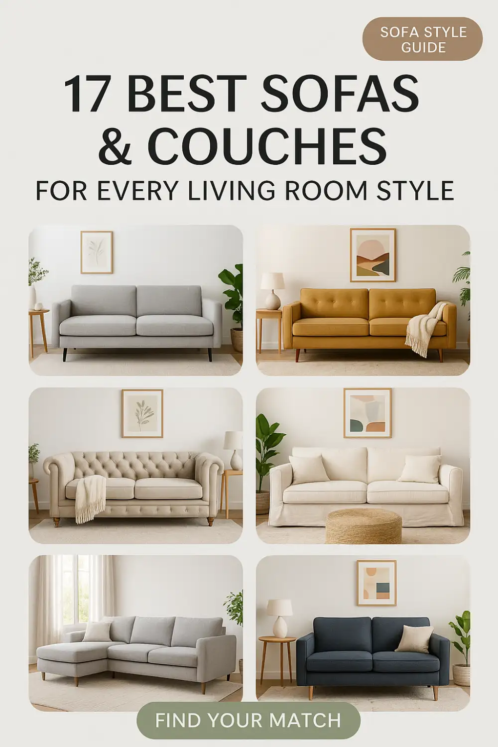 17 Best Sofas and Couches for Every Living Room Style
