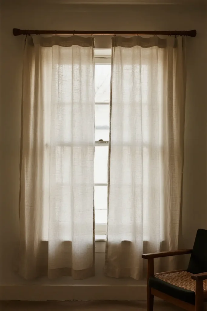 Burlap Curtain Panels