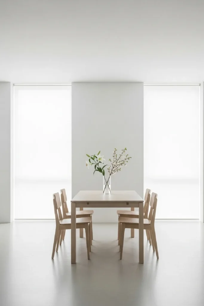 Minimalist space with clean lines
