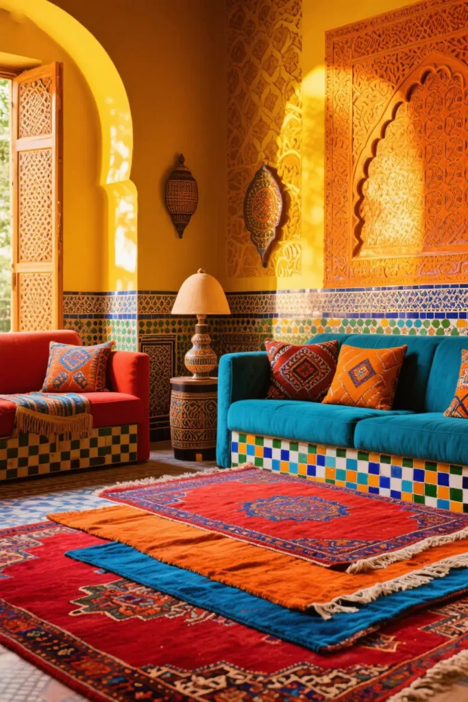 Moroccan-Inspired Escape living room design