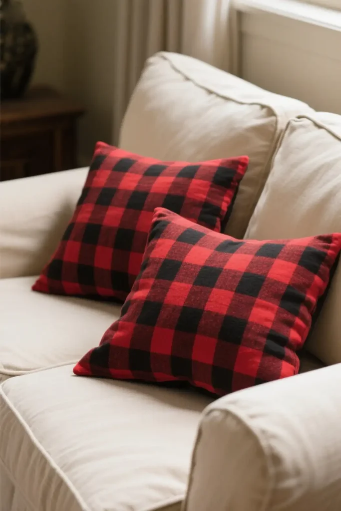 Plaid Throw Pillows