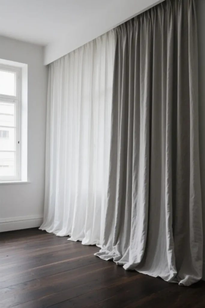 Think About Length  curtains for upgrading your living room
