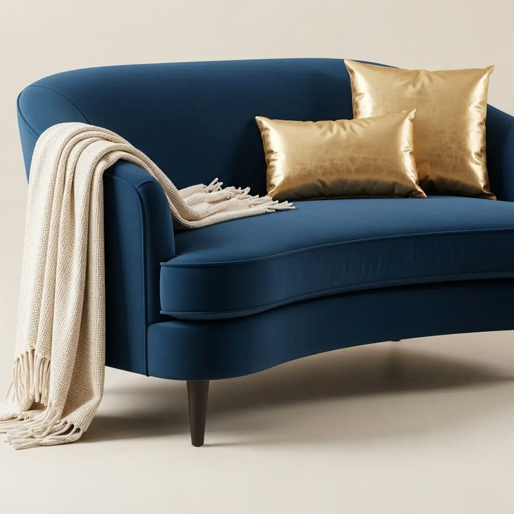 Velvet Accent Couch