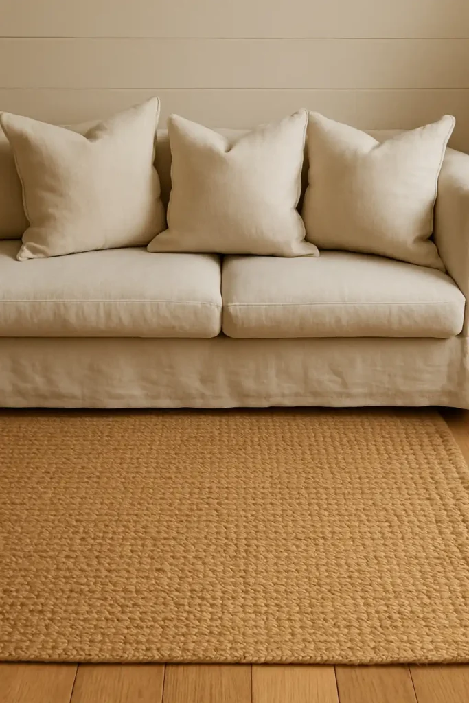 Woven Textiles for Japandi Living Room
